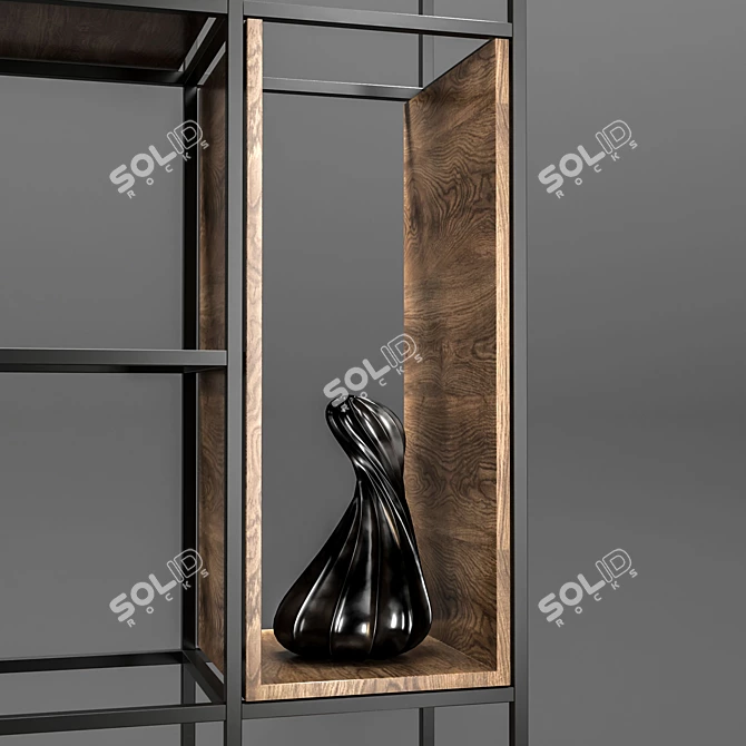 Sleek Modern Partition - 160x40x300cm 3D model image 3