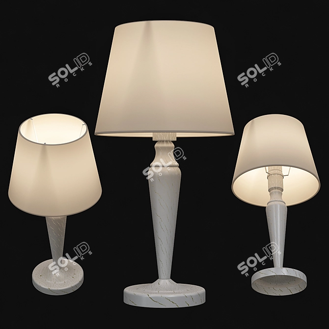 Elegant ORLEAN A9311LT-1WG PendantLight 3D model image 1