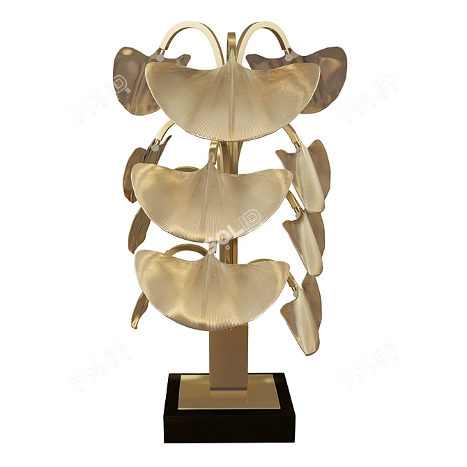 Elegant Ginkgo Table Lamp: Eichholtz Donati 3D model image 1