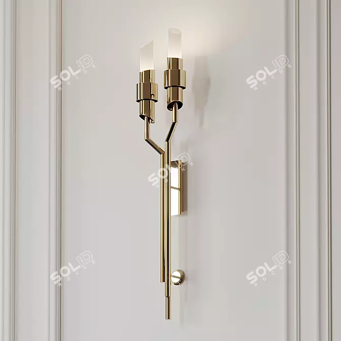 Tycho Torch Wall Sconce - Illuminate Your Space 3D model image 1