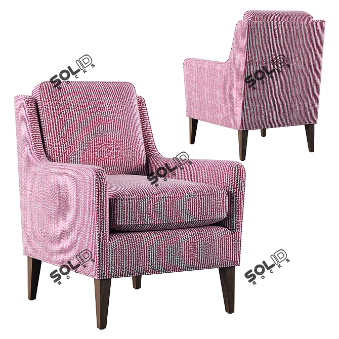 Alice Accent Chair: Timeless Elegance for Your Home 3D model image 7