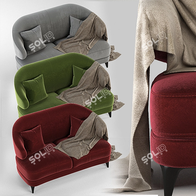 Amir Sayyadi Collection Armchair: Elegant Comfort 3D model image 2