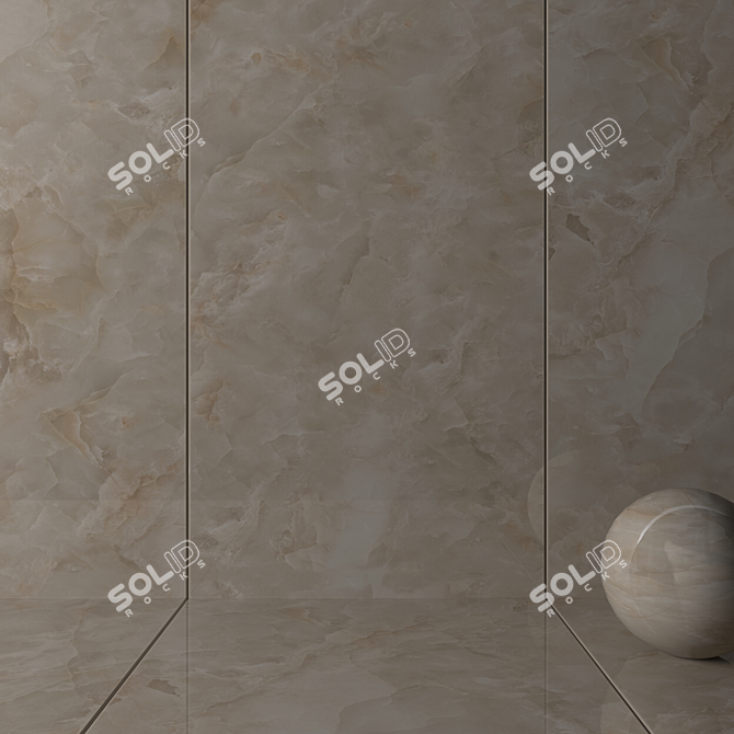  Contemporary Karen Beige Wall Tiles 3D model image 2