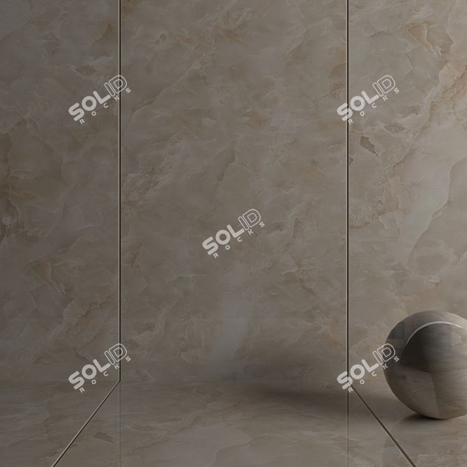  Contemporary Karen Beige Wall Tiles 3D model image 3