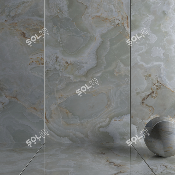 Karina Flora Wall Tiles: Multi-Texture, High-Quality Design 3D model image 3