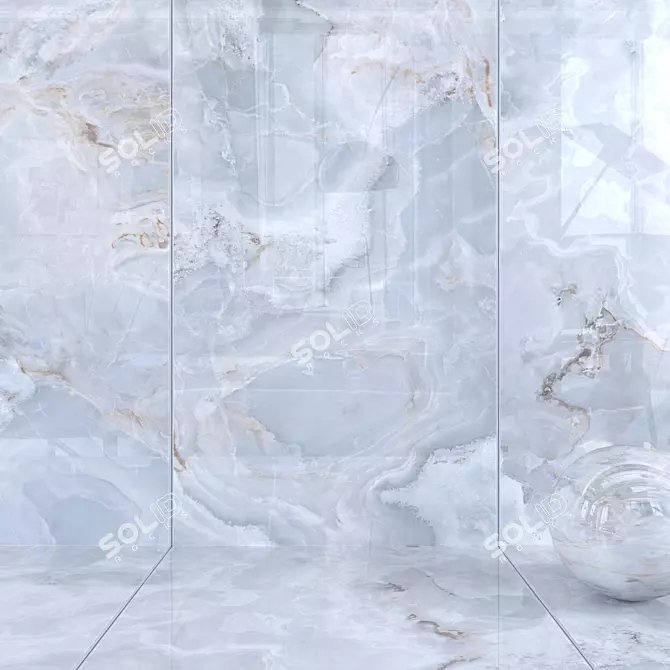 Karina Gray Wall Tiles: Multi-Texture Collection for Stunning Interiors 3D model image 1