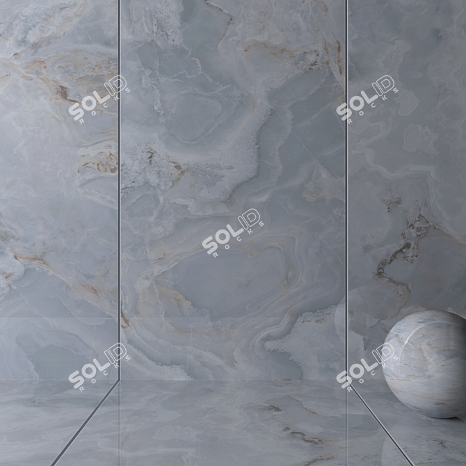 Karina Gray Wall Tiles: Multi-Texture Collection for Stunning Interiors 3D model image 2