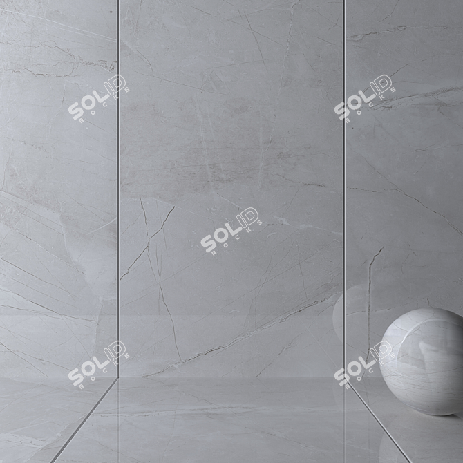  Lima Gray Wall Tiles: Multi-Texture 160x320 cm 3D model image 2