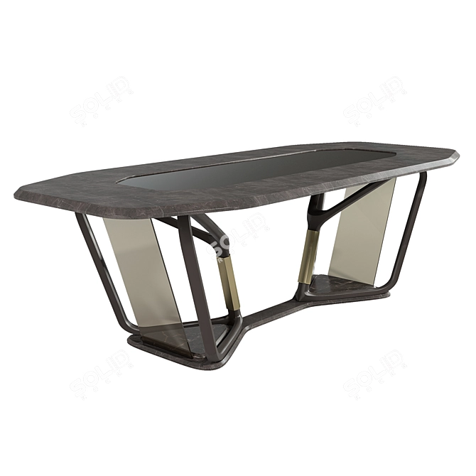 Elegant Turri Vine Glass Table 3D model image 3