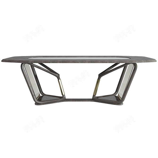 Elegant Turri Vine Glass Table 3D model image 6