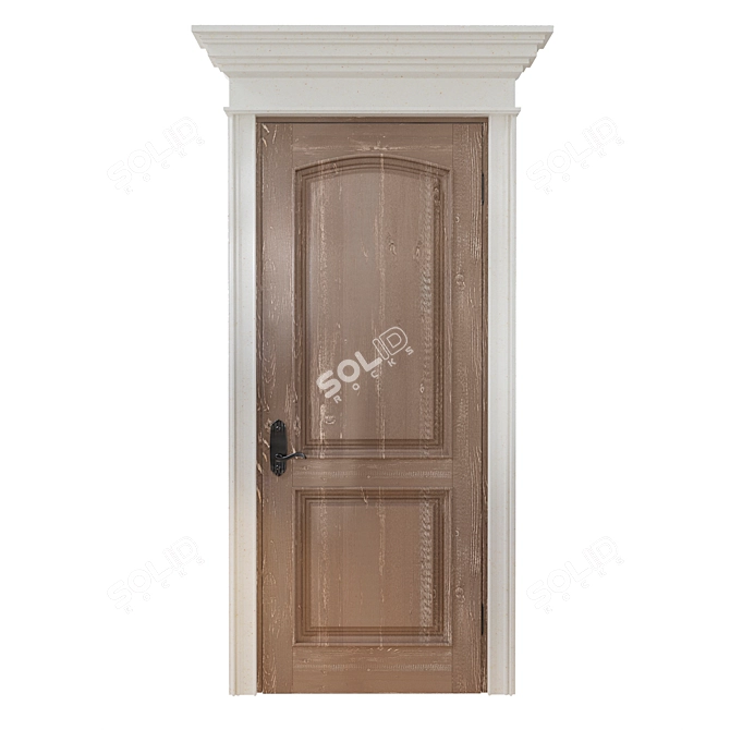 Ethno Classic Interior Door 3D model image 1