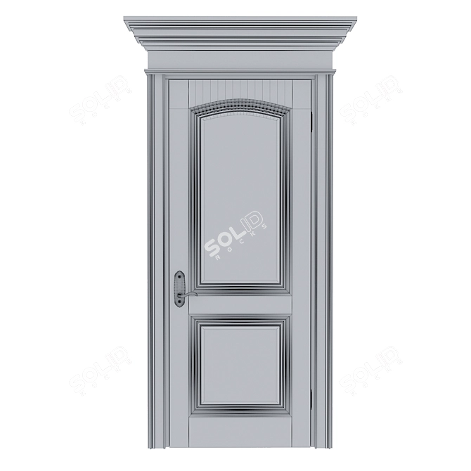 Ethno Classic Interior Door 3D model image 2