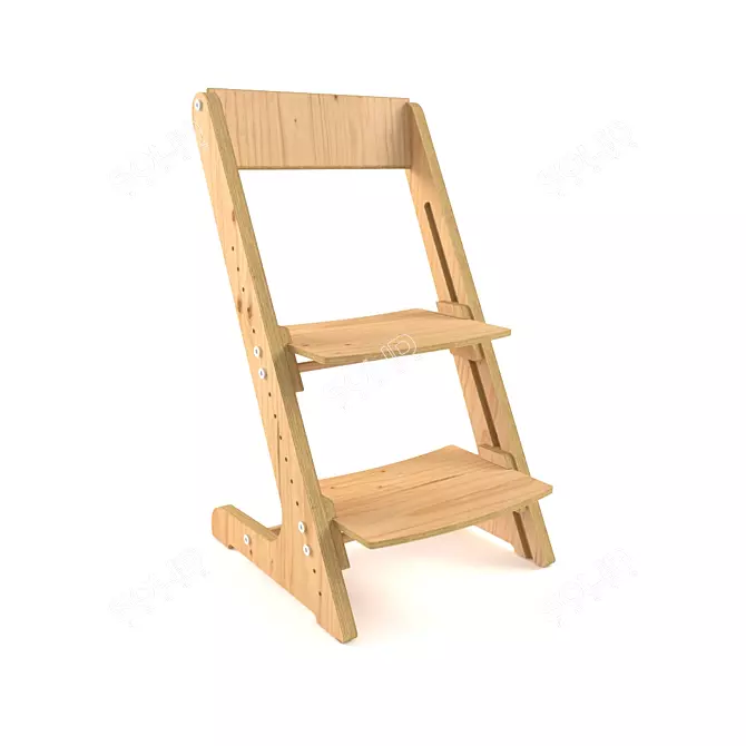  Adjustable Child Chair 3D model image 1