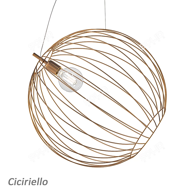 Ondaluce Rame Chandelier 3D model image 1