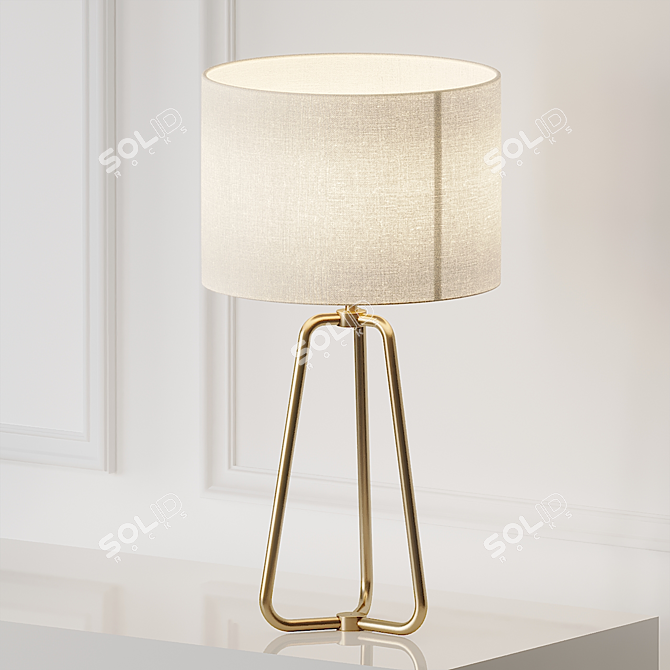 Sleek Eric Table Lamp 3D model image 1