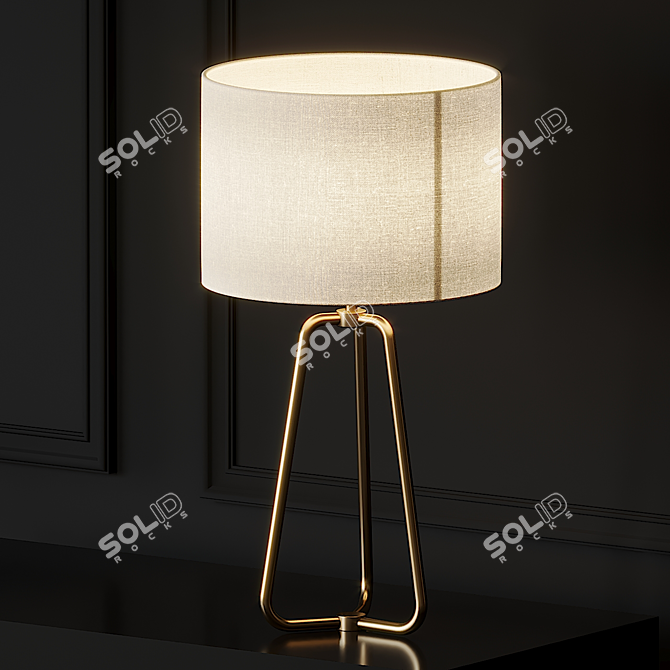 Sleek Eric Table Lamp 3D model image 2