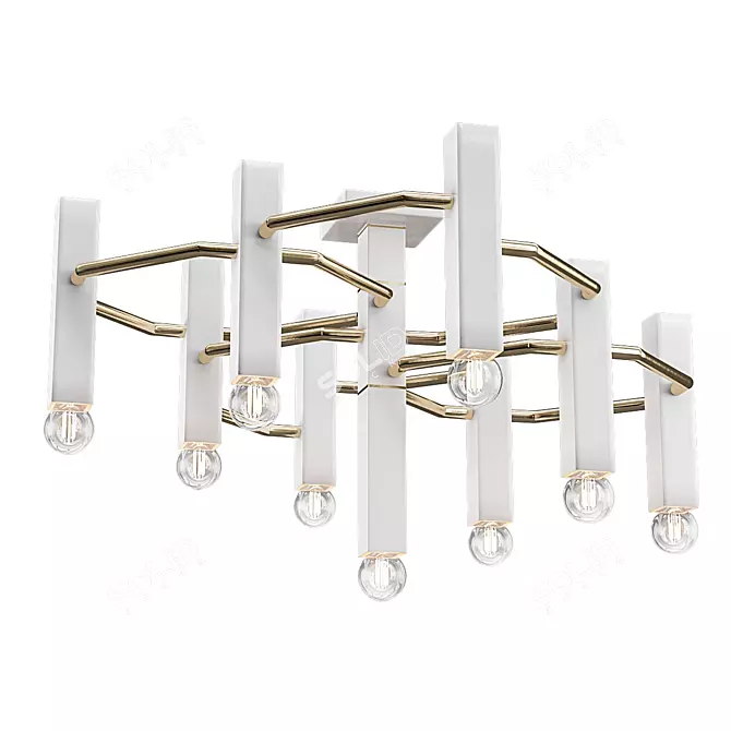 Contemporary Ceiling Light - Raster 3D model image 1