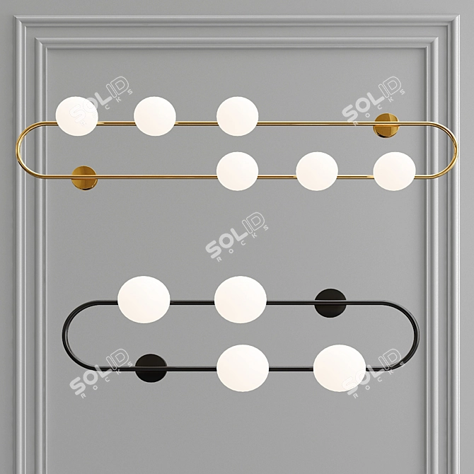 Minimalist Hoop Wall Sconce 3D model image 3