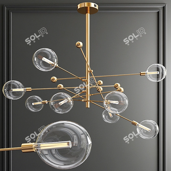 Elegant Ball Chandelier - Gallotti & Radice 3D model image 1