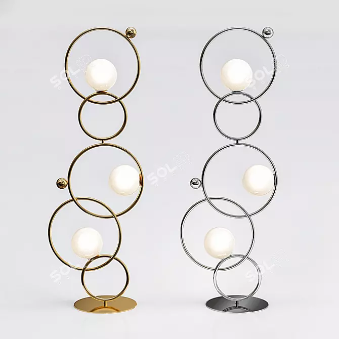 Elegant Venicem Zoe Floor Light 3D model image 1