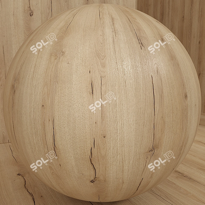 Oak Wood Seamless Box Set 3D model image 2