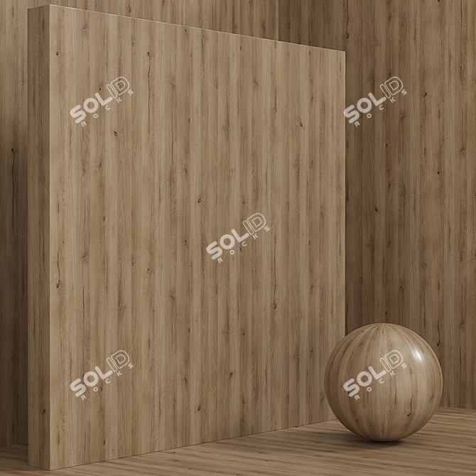 Oak Wood Seamless Box Set 3D model image 3