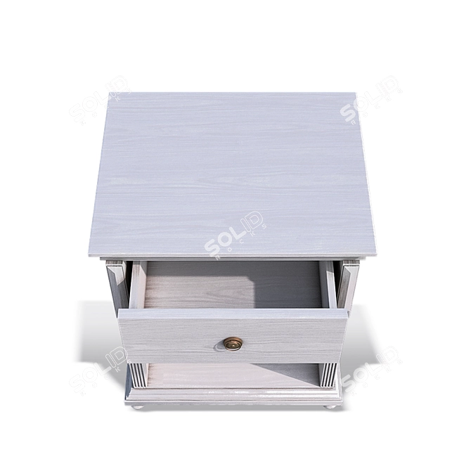 Sleek Minimalistic Nightstand 3D model image 6