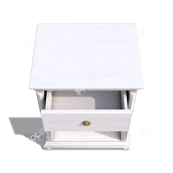 Sleek Minimalistic Nightstand 3D model image 9