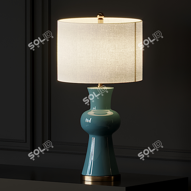 Sleek Garlen Table Lamp 3D model image 1