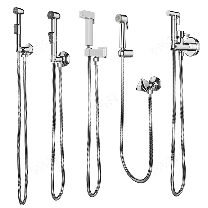 Hygienic Shower Set: GROHE, Griferías Galindo, Ravak, Gessi 3D model image 2