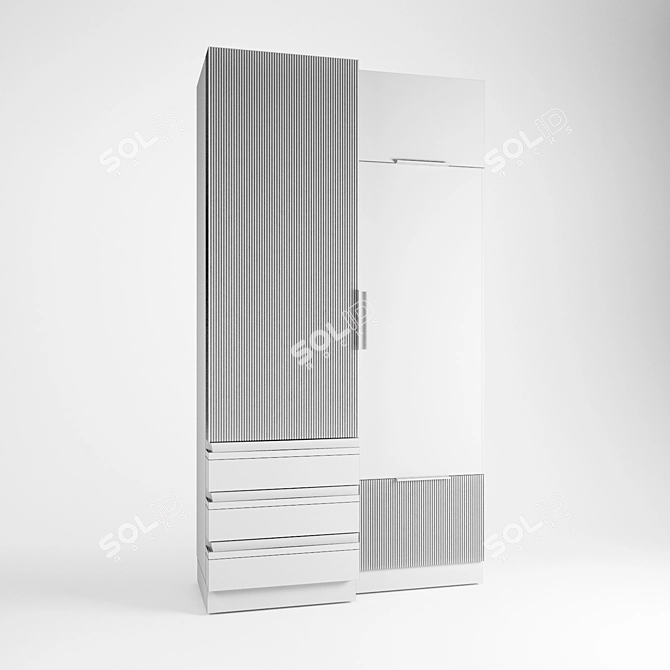 Glisse Display Cabinet: Modern, Spacious, and Elegant 3D model image 2