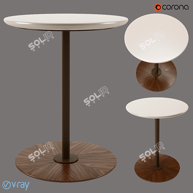 Giorgetti Magica: Elegant Small Coffee Table 3D model image 6