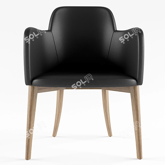 Miranda Cantilever Chair: Comfortable, Inviting Design 3D model image 3