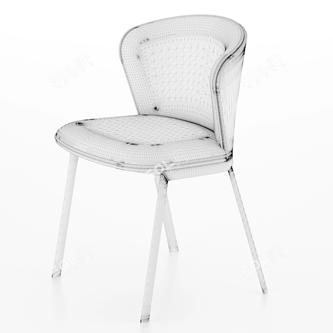 Contemporary Billa Chair 3D model image 4