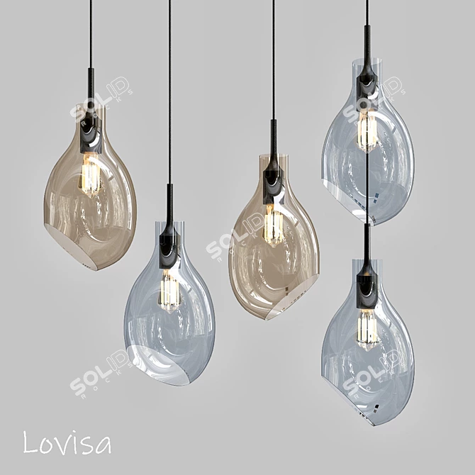Modern Lovisa Design Lamp 3D model image 1