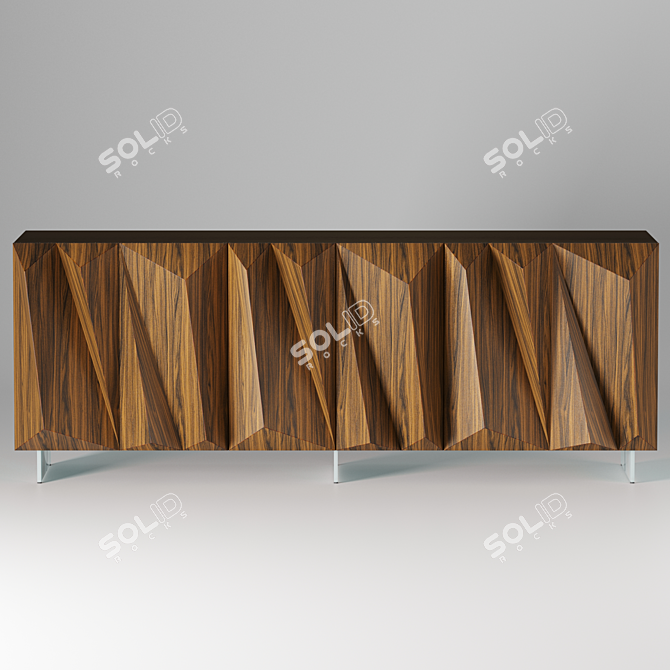 Reflex Glamor Quartz Buffet - Elegant and Spacious 3D model image 1