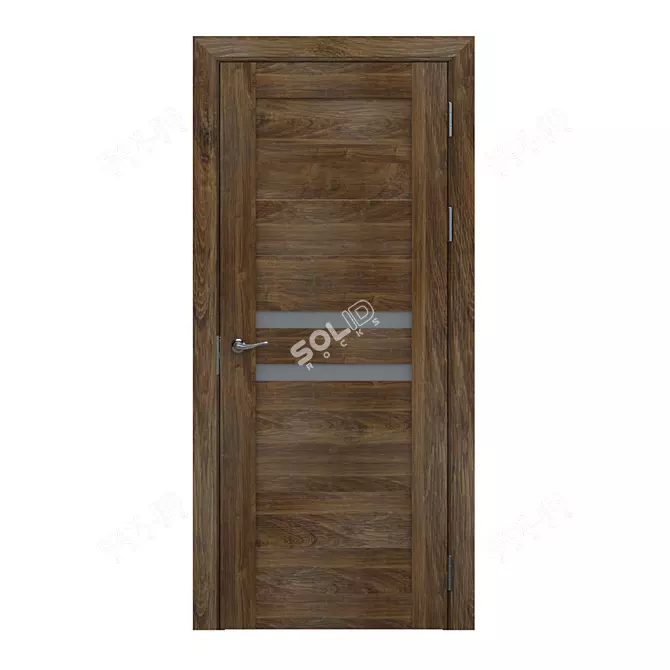 Classic Interior Door 002 | High Poly | 2090x995x130.5mm 3D model image 2