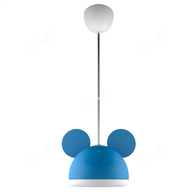 Mickey Pendant Lamp: Fun & Stylish 3D model image 1