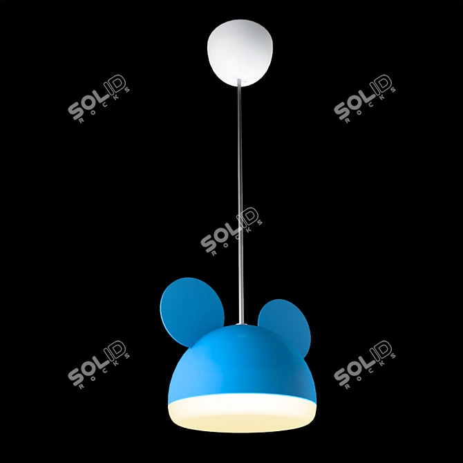 Mickey Pendant Lamp: Fun & Stylish 3D model image 2