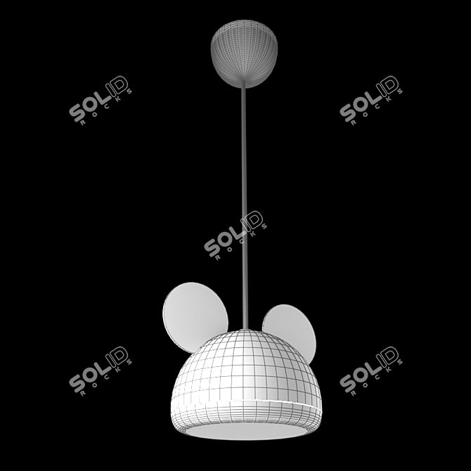 Mickey Pendant Lamp: Fun & Stylish 3D model image 3