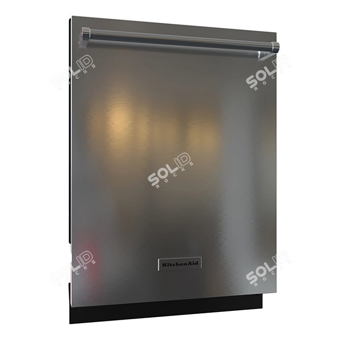 Efficient Cleaning with KitchenAid DishWasher 3D model image 1