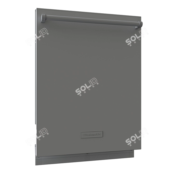 Efficient Cleaning with KitchenAid DishWasher 3D model image 3
