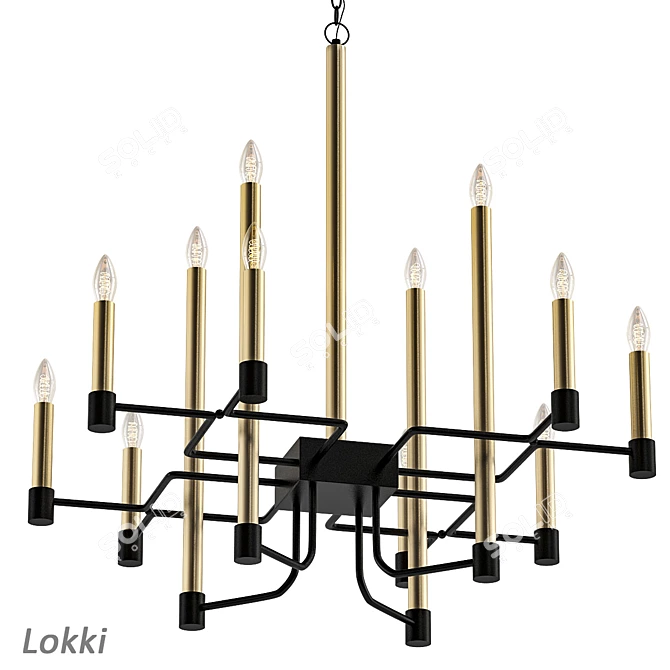 Divinare Lustra Pendant - Elegant Lighting Fixture 3D model image 1