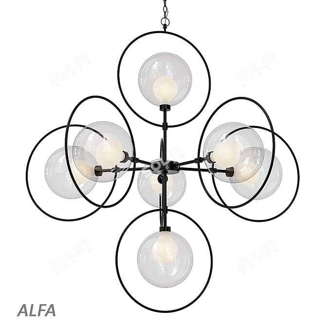 Sleek and Stylish "Alfa" Fashion 3D model image 1