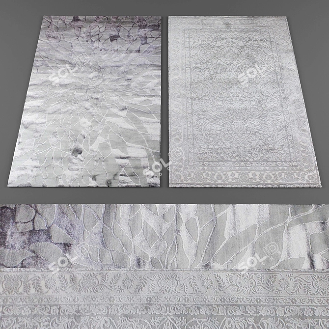 Elegant Luxmi Rugs Collection 3D model image 1