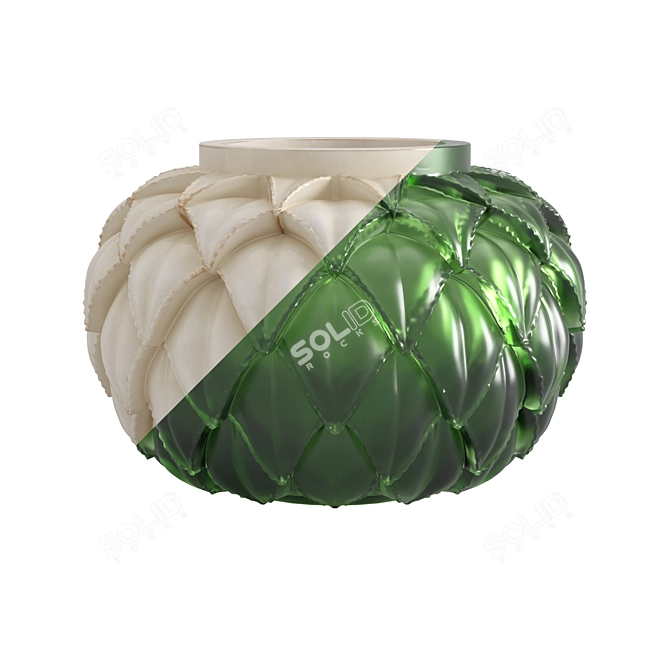 Exquisite Lalique Languedoc Vase 3D model image 1