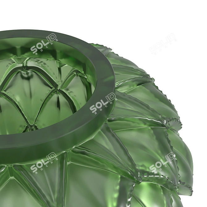 Exquisite Lalique Languedoc Vase 3D model image 4