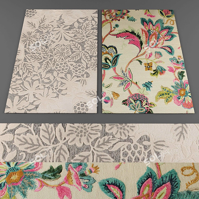 Luxmi Rugs Collection: Unrivalled Elegance 3D model image 1