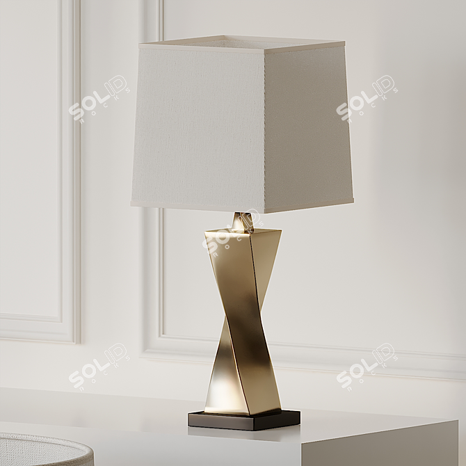 Sleek Brendan Table Lamp 3D model image 2