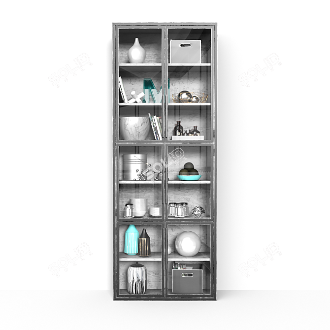 Elegant Loft Bookcase - Modern Design 3D model image 6